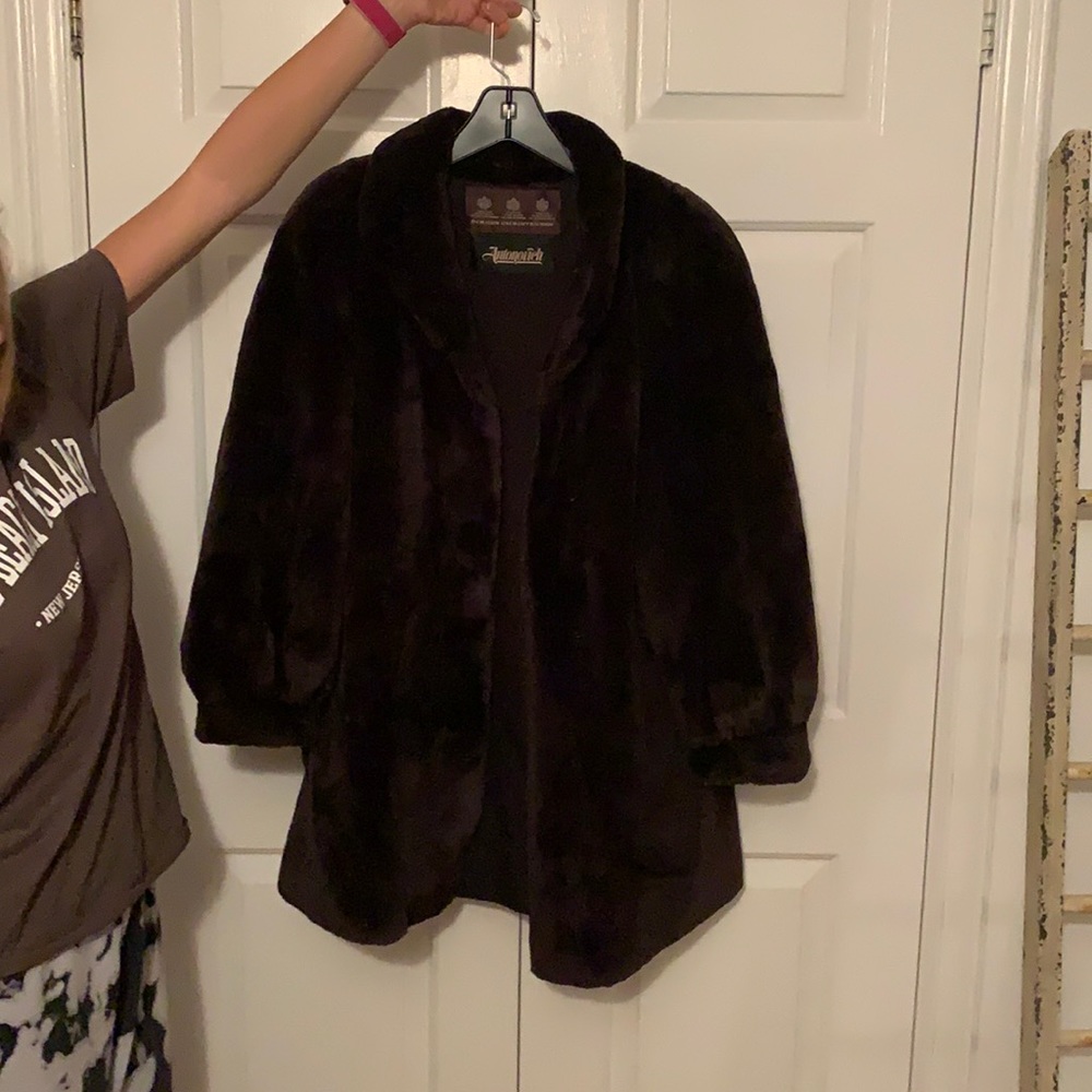 Brown beaver fur jacket Birger Christensen